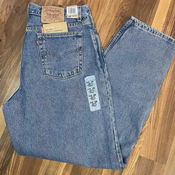 Levi's 560 Loose Fit Straight Leg Jeans Women’s Misses Size 16 Regular Red Tab - Picture 1 of 10